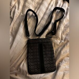 Stylish Black Patterned Men's Bag Coach crossbody bag handbag purse murse